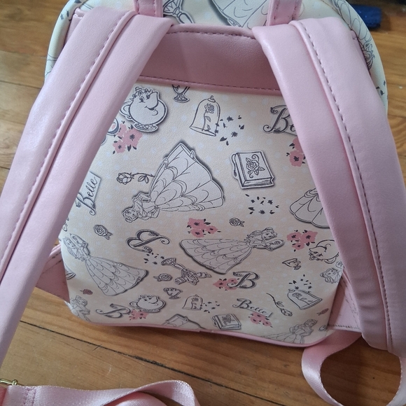 Disney Belle Beauty And The Beast Mini Loungefly Backpack - Picture 4 of 6